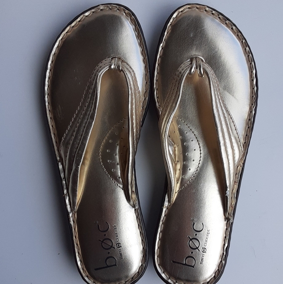 boc Born Concept Golden Flip Flops - Picture 6 of 8